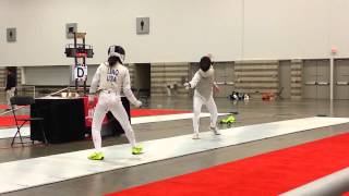 2014 NAC, Dallas, TX, Div2 Women's Foil, Liao vs. Panagieva