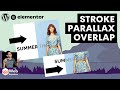 Stroke Parallax Overlap Effect - Elementor Wordpress Tutorial