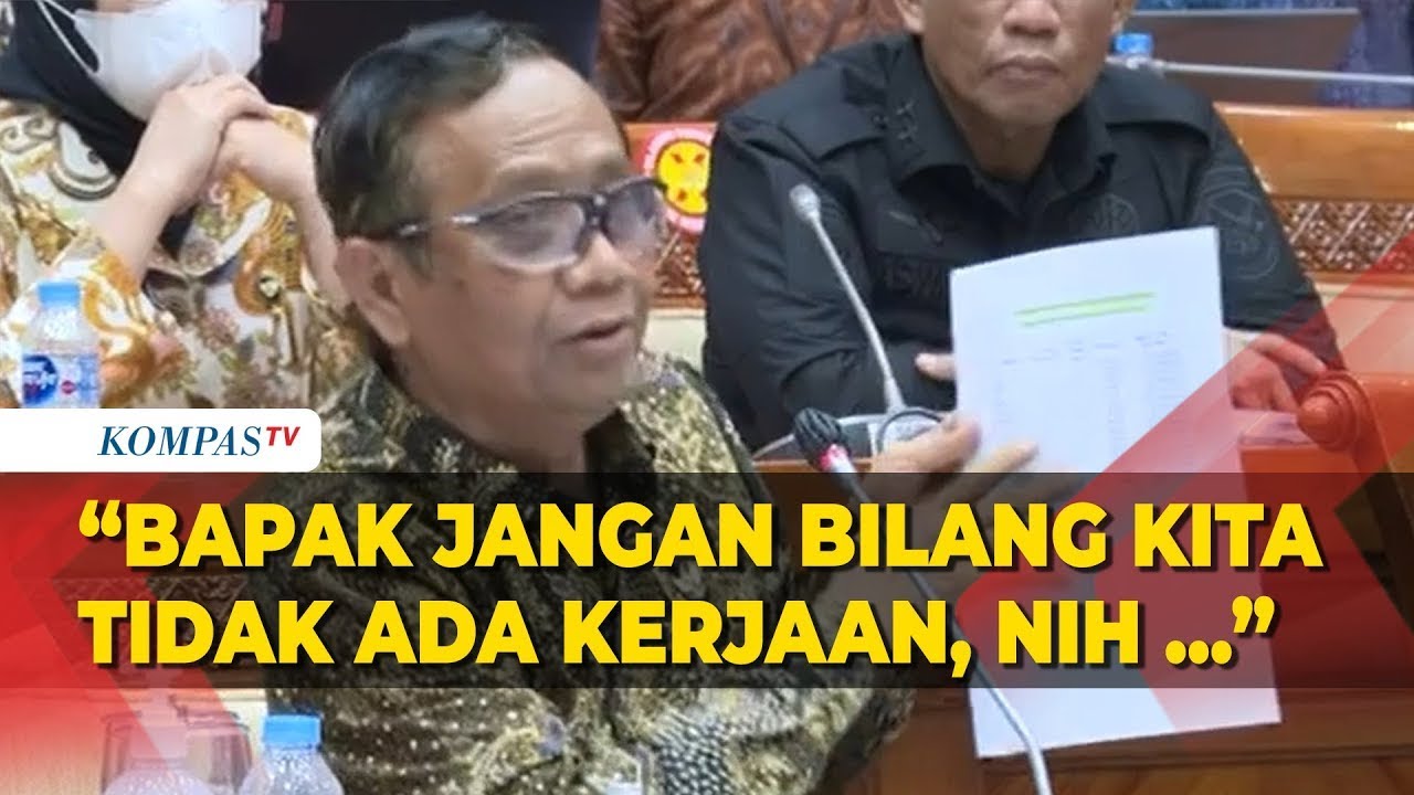 Mahfud MD Jelaskan Sukses Story Penanganan Kasus Dalam Rapat Dengan DPR ...