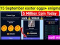 15 September Rocky Rabbit Easter Egg | Rocky Rabbit Combo Today | Rocky Rabbit Enigma Today 15 Sept