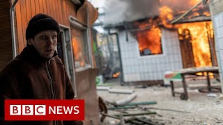 Тяжелые бои под столицей Украины Киевом - BBC News
