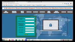 Bi objective HypeHeuristic Support Vector Machines for Big Data Cyber Security