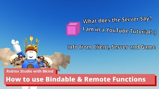 Roblox Studio Tutorial | How to use Bindable and Remote Functions