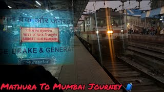 Journey In 12910 India's Fastest Garibrath express From Mathura To Mumbai 🚅🚅 #indianrailways #train