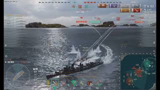 【World of Warships】朝潮が居ないので駆逐艦陽炎で激戦を制する