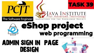 Web Project Task 39| java institute | 1st Year | e shop @javainstituteforadvancedte1415