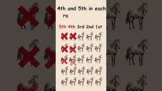 Find the fastest 3 horses - puzzle with a solution #shorts #puzzles #puzzlesolving