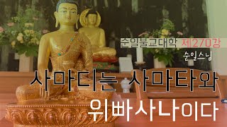 제270강 사마디는 사마타와 위빠사나이다