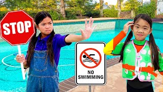 Emma and Charlotte Kids Stories about Swimming Pool Rules