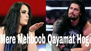 #sadsongs #lovestory #love Roman Reigns and Paige Mere Mehboob Qayamat Hogi | 💖Emotional video💖 |