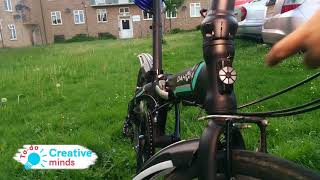 Cheap, resistant and easy to build, home made front rack for Dahon Vybe - folding bike