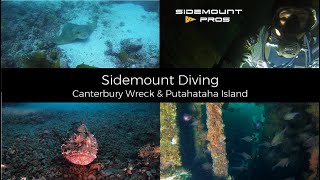 Sidemount Diving Canterbury Wreck \u0026 Putahataha Island