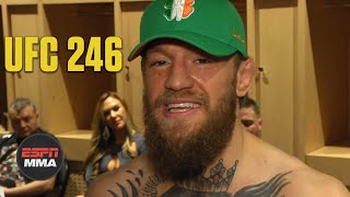 Conor McGregor emotional after Cowboy Cerrone TKO win at UFC 246 | ESPN MMA