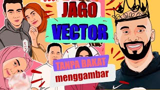 Cara Jago Vector Dan Cartoon Potrait tanpa Bakat Menggambar di Ipad || Menggunakan procreate