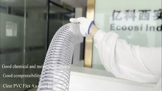 Flex clear PVC air duct ventilation hose from ecoosi industrial co., ltd.