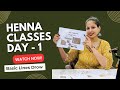 Henna Classes Day 1 Basic Henna Designs For Beginners । Mehndi Class । jyoti Mehndi | mehndi seekhe