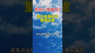 鴿子象徵和平的聖經出處。你知道鴿子在聖經中的兩次重要出現嗎【聖經小常識 第003期】 #聖經 #故事 #出埃及 #基督教 #神話 #耶穌 #上帝 #信仰 #宗教 #摩西 #啟示 #心靈 #耶穌 #信仰