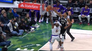 Giannis Antetokounmpo Ends LeBron James Life By Craziest Chase Down Block Ever !