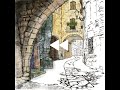 駝獸人愛塗鴉 電繪 歐洲老街 procreate a curved street in pals spain