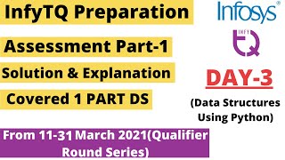 InfyTQ Preparation | Data Structures using Python Assessment Quiz | Practice & Crack it #infytq2022