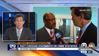 Fact checking statements on crime statistics