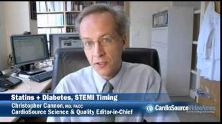 Statins + Diabetes, STEMI Timing