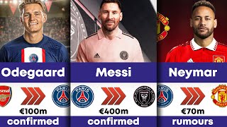 PSG Transfer News Summer 2023 - Messi, Odegaard, Asensio, Neymar, Silva