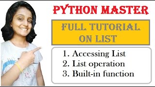 Tutorial11 | List in Python | Full Tutorial on List | Programming Guru | Mayuri Mali | Must Watch |