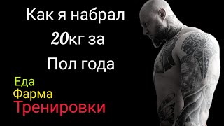 Как набрать 20кг за пол года💪. Моя история.
