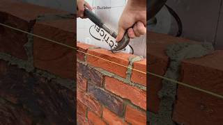 Bricklaying technique | #bricklaying #brickwall #brickwall #shorts