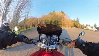 Honda Hornet 919 Ride! +  Insta 360 x4 Handlebar mount test | Chuckanut Drive