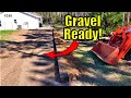 Building a New Gravel Driveway with a Compact Tractor