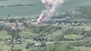 Destruction of the Russian satellite communication station Andromeda-D.