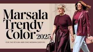 Marsala Trend Alert 2025💖 Style Secrets to Look Elegant, Chic \u0026 Expensive!