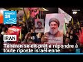 L'Iran se dit prêt à répondre à toute riposte israélienne • FRANCE 24