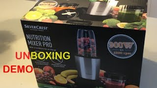 Lidl Silvercrest Nutrition Mixer 900 W Unboxing Review | DEMO | Magic Bullet Blender Review