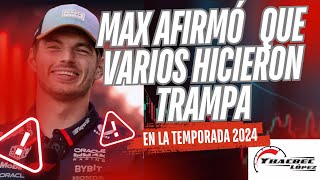 Verstappen AFIRMÓ que varios hicieron TRAMPA 💥 🪤