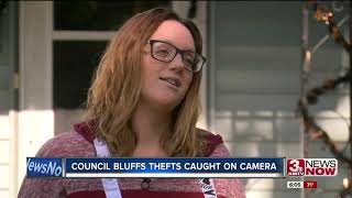 Council Bluffs thefts caught on camera