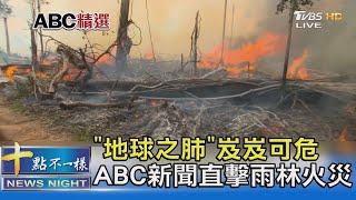 「地球之肺」岌岌可危 ABC新聞直擊雨林火災｜十點不一樣20211119