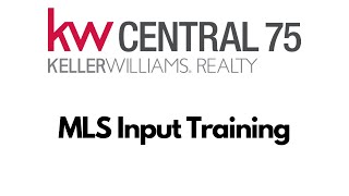 MLS Input Training
