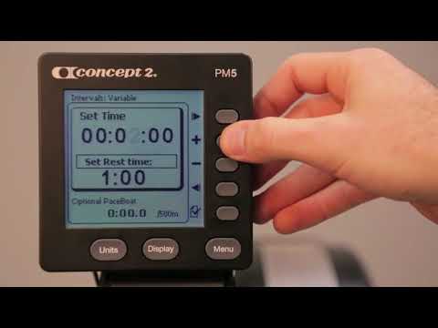 Setting up a Variable Workout on your Concept2 Monitor Setting up a Variable Workout on your Concept2 Monitor