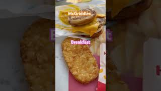 4K香港McGriddles早餐😋#豬柳漢堡#豬柳蛋漢堡#breakfast#早餐#pork#hashbrown#egg#薯餅#雞蛋#豬柳#mcdonalds#麥當勞#burger#楓糖#maple