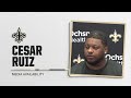 Cesar Ruiz on feeling after win, Alvin Kamara rushing record | New Orleans Saints