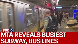 MTA reveals busiest subway, bus lines