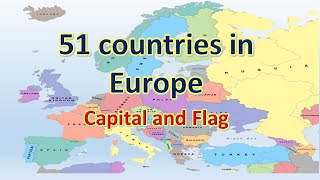List of European Countries with Capital and Flag || Countries of Europe | Europe Continent Countries