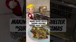 Making “Survival Christmas Crack” with 1960 FALLOUT SHELTER Crackers