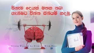 ඕනෑම දෙයක් මතක තබා ගැනීමට චිත්ත සිතියම් හදමු | Strong Memory by Mind Maps Drawing