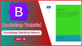 bootstrap scrollspy vertical menu | bootstrap scrollspy vertical menu example | part 36
