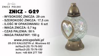 Znicze artystyczne producent - hurtownia producent zniczy ZNICZ G29