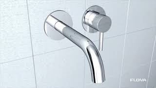 Flova single lever concealed basin mixer installation